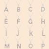 Shining Zircon A-Z Letter Pendant Necklace 26 Initial Alphabet Clavicle Chain For Women Valentine's Day Party Jewelry Gift
