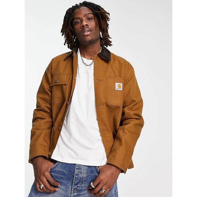 

Коричневая куртка на подкладке мичиган Carhartt WIP