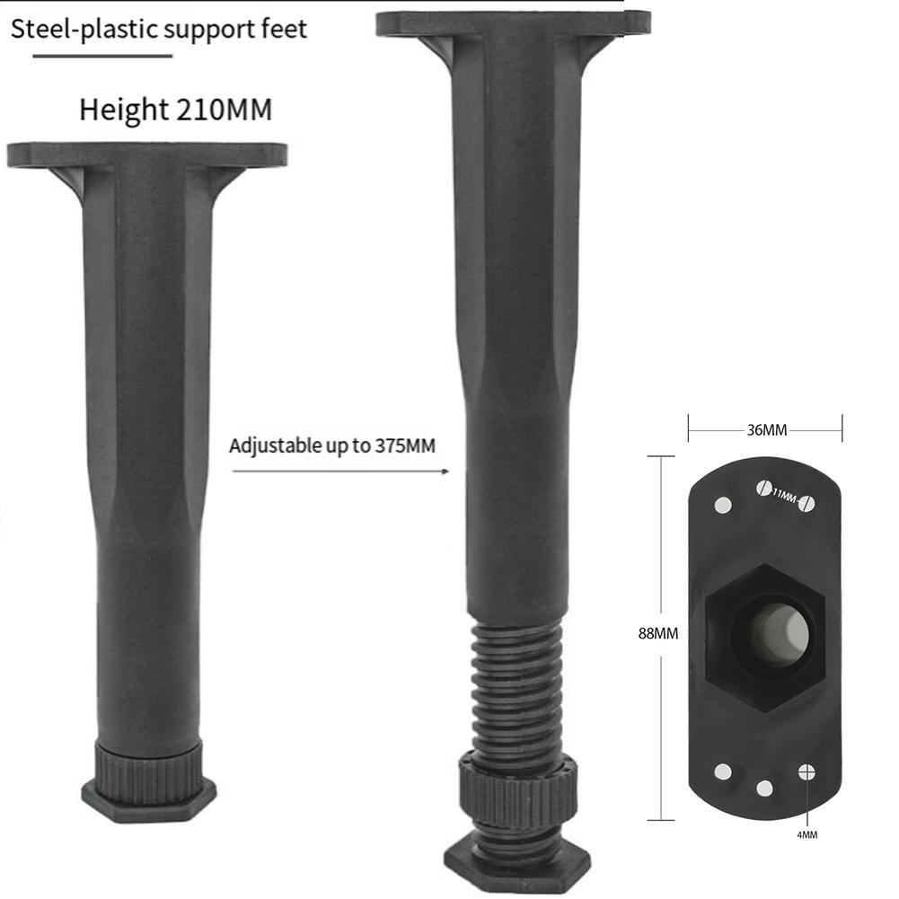 1PCS Telescopic Adjustable Foot Bed Beam Support Foot High Plastic Furniture Leg Sofa Leg Bed Bottom Load Bearing Bracket