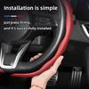 Geeignet für Alfa Romeo Carbonfaser-Textur Lenkradabdeckung Snap-On Wellenförmiges Sportdesign Schutzhülle Giulia 952 Stelvio 949 147 Mit