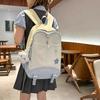 Contrast Color Campus Backpack Junior High School Student Schoolbag Women's Lightweight Large Capacity Backpack
