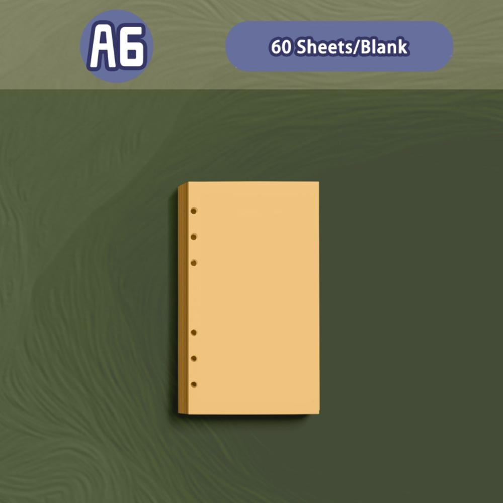 High Quality A5/A6 Notebook PU Leather Loose-leaf Travel Journal Detachable Shell Diary Book Student