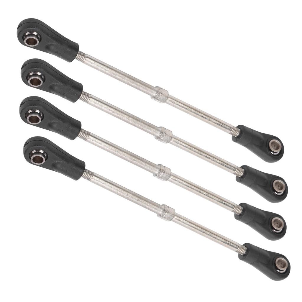 4Pcs Adjustable Rear Upper Suspension Arm Tie Rod Linkage Arm for 1/10 RC Car Truck