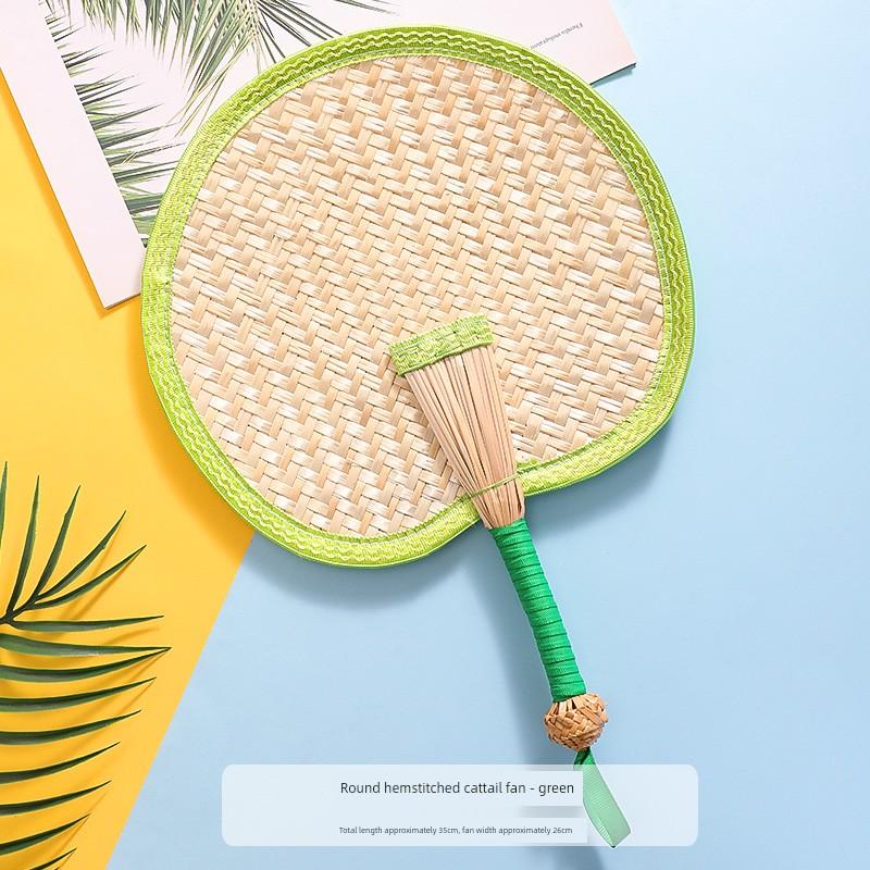 Summer Portable Large Palm Leaf Fan, Traditional Style for Children and Babies, Summer Cooling Hand Fan, Small Banana Leaf Fan