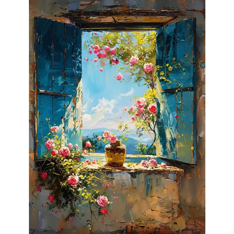 

Абстрактные красочные граффити городской пейзаж холст картины современное искусство вид на море эстетические постеры принты декор гостиной 21*30cm No Frame