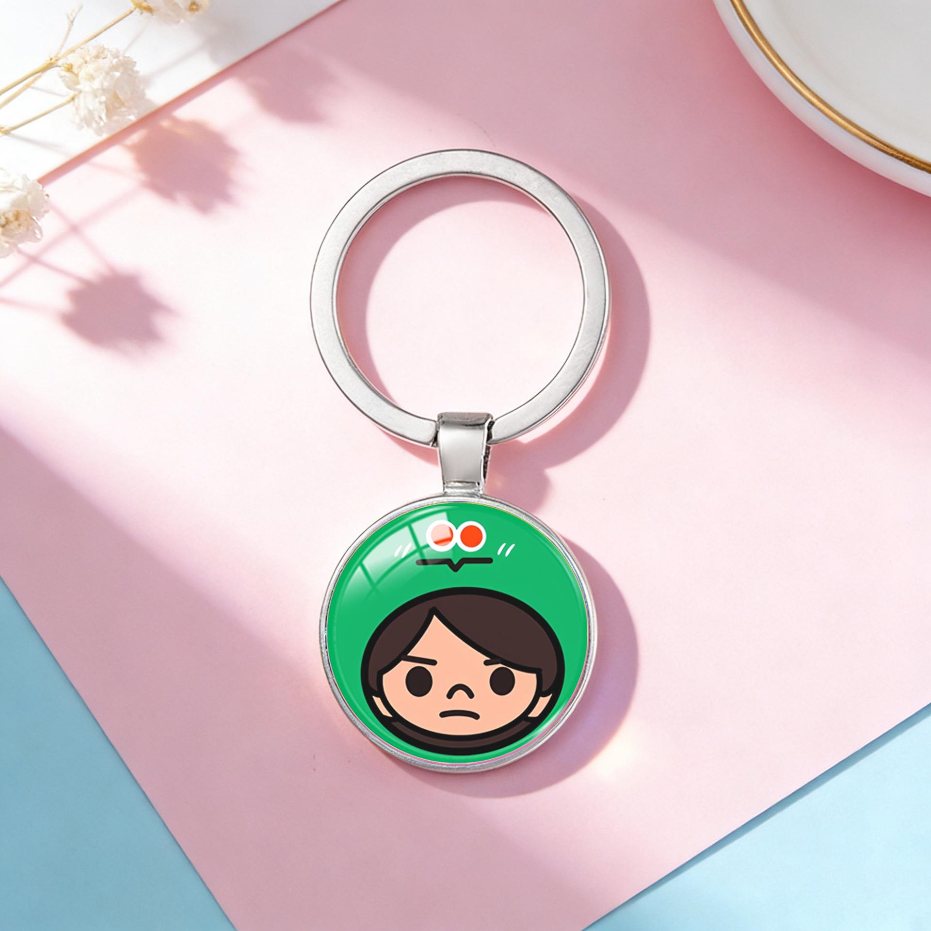 Popular Mayday Style Stickers & Cartoon Pattern Time Gem Keychain Gifts
