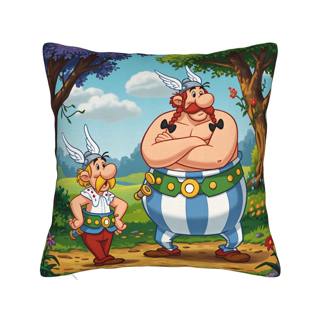 Pillow Cover A-Asterix E-Et Obelix Manga Fashion Pillow Case For Living Room Sofa Pillowcases