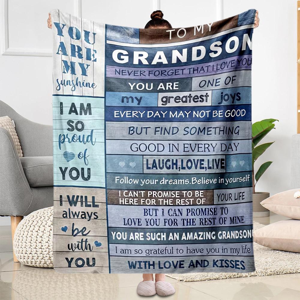 1pc Mom's Love Blanket Soft Cozy Lightweight for Travel Camping Picnics Sofa Office Bed Living Room Perfect Gift for Friends and Family