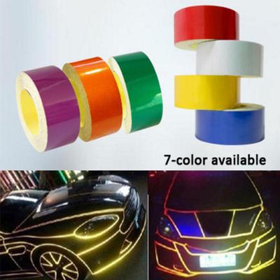 5Mx2Cm Car Vehicle Body Diy Self-Adhesive Reflective Sticker Warning Strip Decal