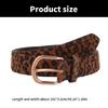 All Matching Leopard Print Belt for Women and Girl Horsehair Waist Belt for Blouses Dresses and Coats Simple Waiststrap