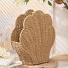 Paper Rope Woven Shell Shaped Basket Decorative Toy Storage Bin Desktop Sundries Organizer Home Organization Tool