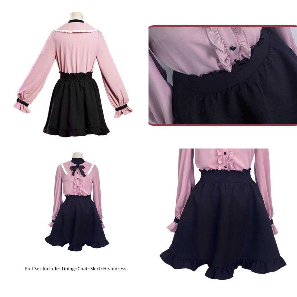 Hatsune Miku Vampira Cosplay Fantasia Vestido Uniforme Roupa Festa a Fantasia de Halloween