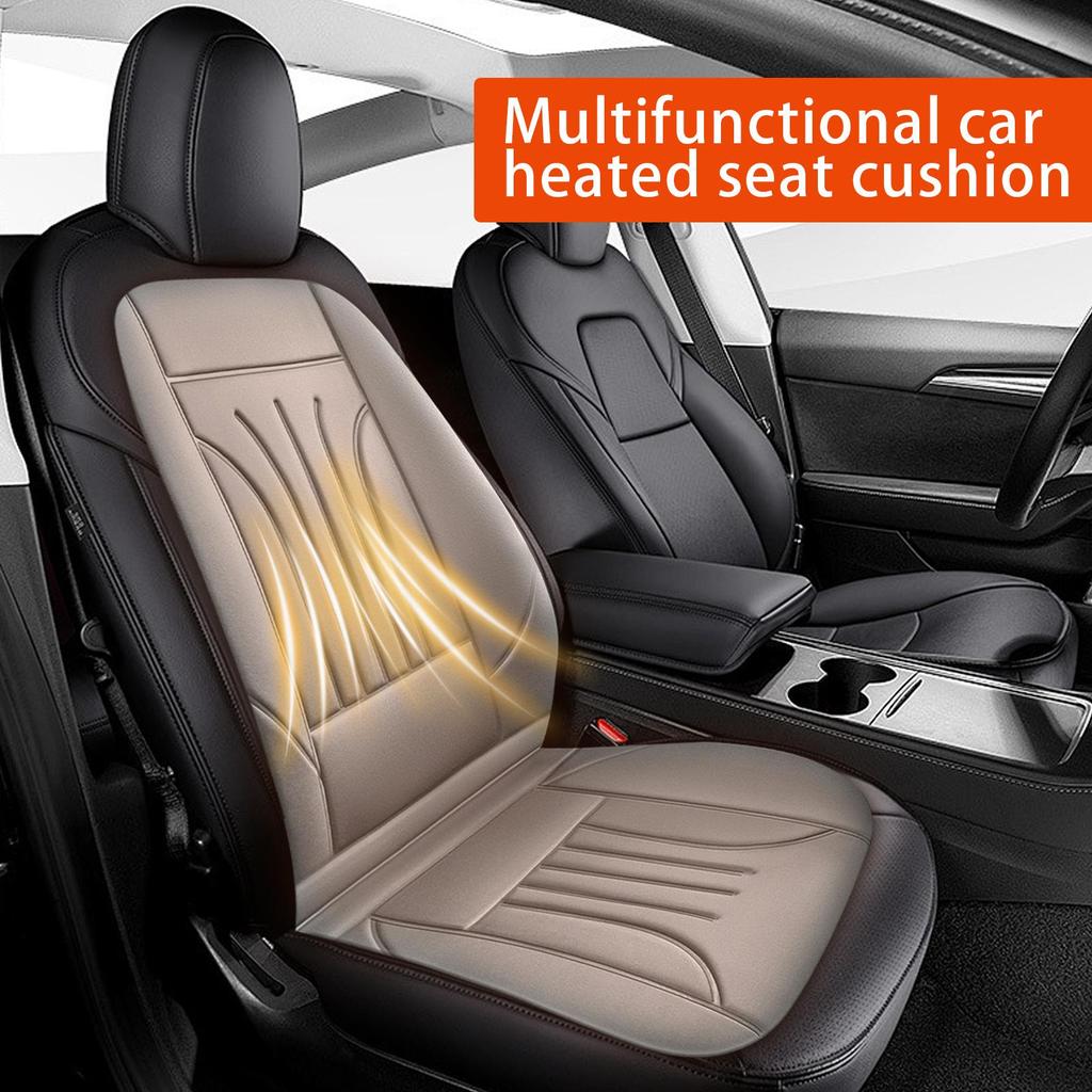 Heated Seat Covers For Cars Winter Driving Seat Warmer Automotive Heated Cushion Cover For Daily Winter Commuting Automotive