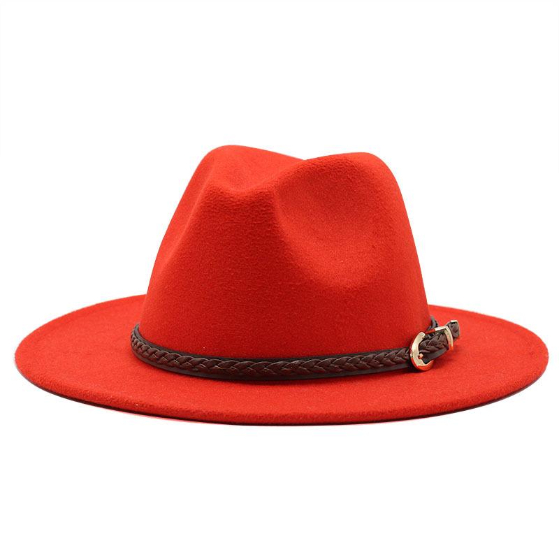 Wish Woolen Hat Big Brim Black Jazz Hat