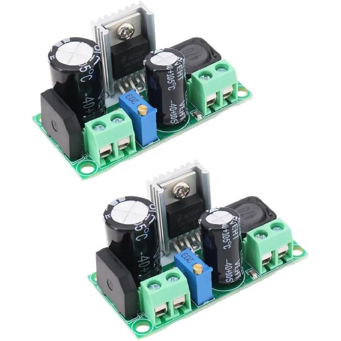 2Pcs Adjustable Voltage Regulator LM2596HV Power Module AC DC to DC Step-Down Buck Converter AC 5-30V DC 5-48V to DC 3.3-33V Power Supply Module
