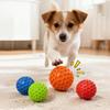 Honeycomb Dog Toy Ball: Squeaky, Bite-Resistant, Self-Entertaining, Teeth-Grinding Pet Toy.