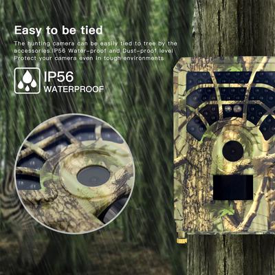 Infrared Camera HD Outdoor Wild Trail Camera 12MP 120 Degrees Detecting Range 46pcs LED Lights for Night
