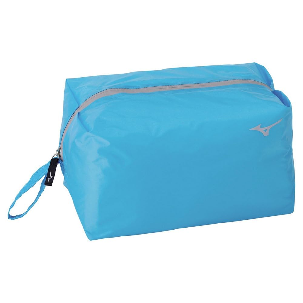 

Mizuno Large Lightweight Unisex Swimming Pool Blue Pouch, Water-Repellent, Waterproof, 33JM1035, синий