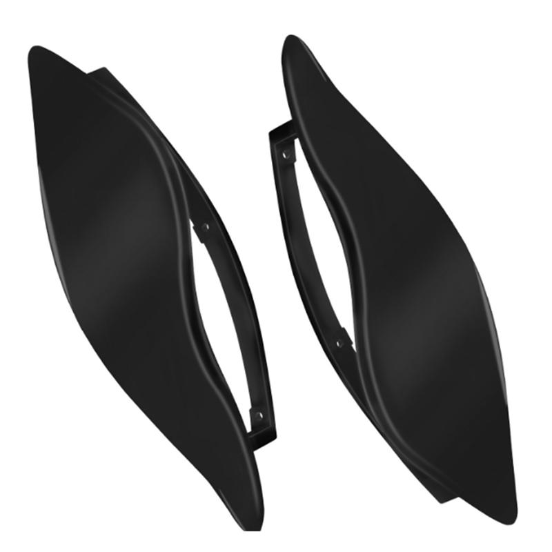 A16P-For Touring Electra Street Tri Glide FLHX Motorcycle Windshield Side Wing Adjustable Air Deflector