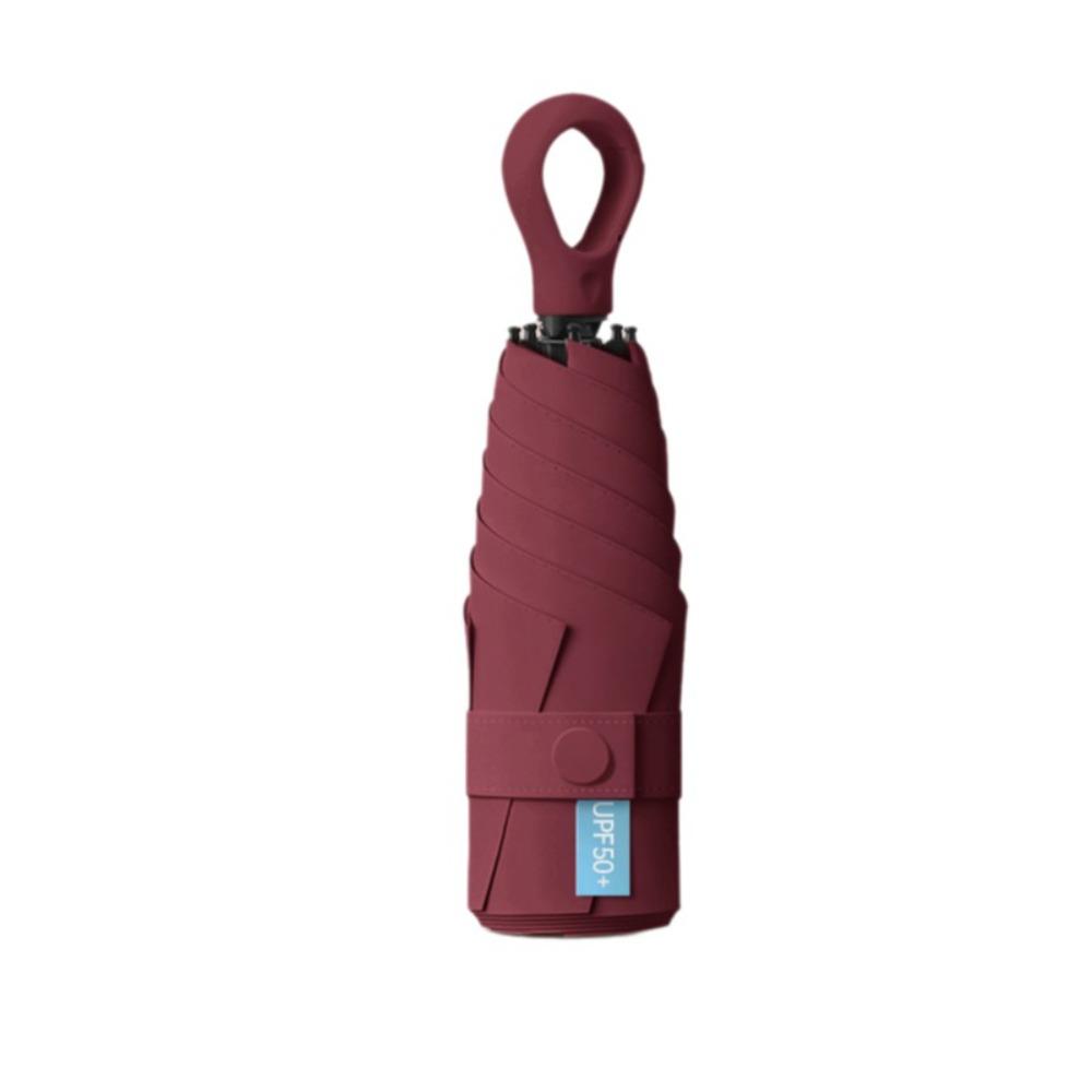 Faltbarer Mini-Sonnenschirm Winddicht Doppelt nutzbar Sonnenschutz Handbetrieben Sonnenschirm Outdoor