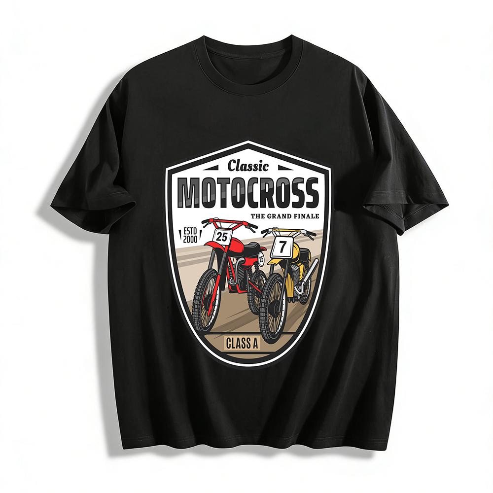 Vintage Motocross Class A Grand Finale Graphic Tee Pure cotton T-shirt XXS