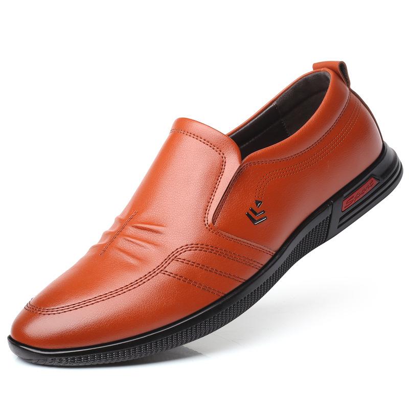 2019 Newest Men Shoes Microfiber Leather Men Dress Shoes Men's Business Casual Classic Gentleman Shoes Leather Casual Shoes Lh55