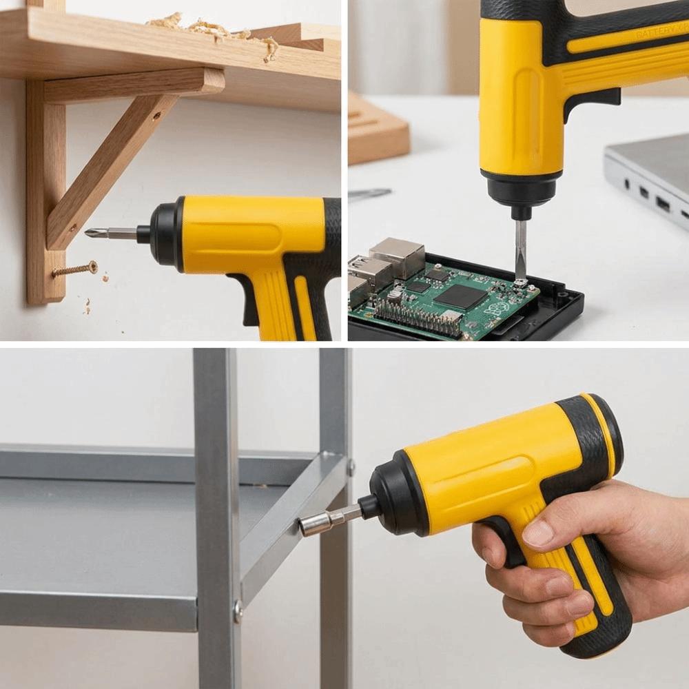 Lightweight Build Electric Screwdriver Drill Set Multi-function Screwdriver  Daily Repair