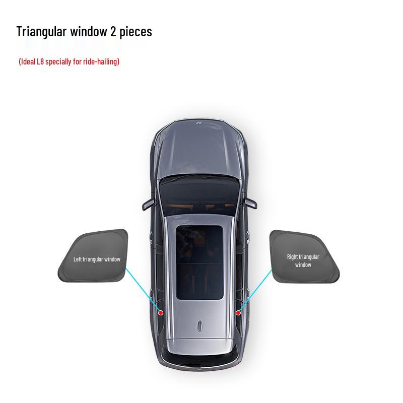 

Непрозрачная шторка на присосках для автомобиля L789: Теплоизоляционная и приватная штора Regular Suitable for Ideal ONE