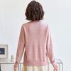 Mom Early Autumn New Knit Cardigan Round Neck Sweater Middle-aged and Elderly Temperament Joker Bottoming Shirt Long Sleeve Shirt.
