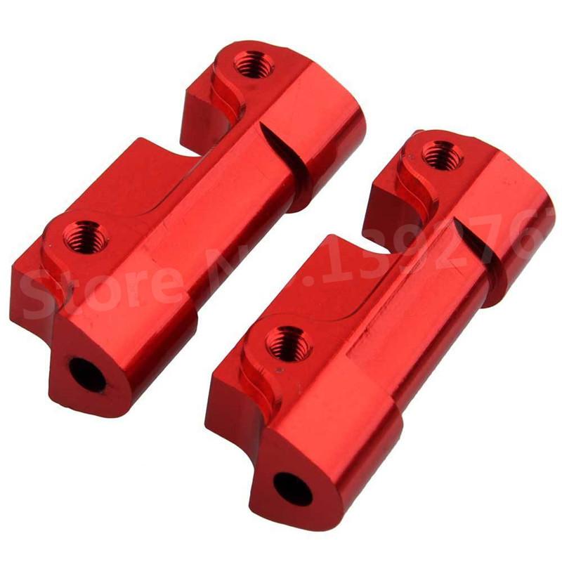 2Pcs RC FS Racing 512006 Aluminum Alloy Front Rear Gear Suspension Fixed Box Mount(Al.) For 1/10 Scale Models RC Car Truck Buggy