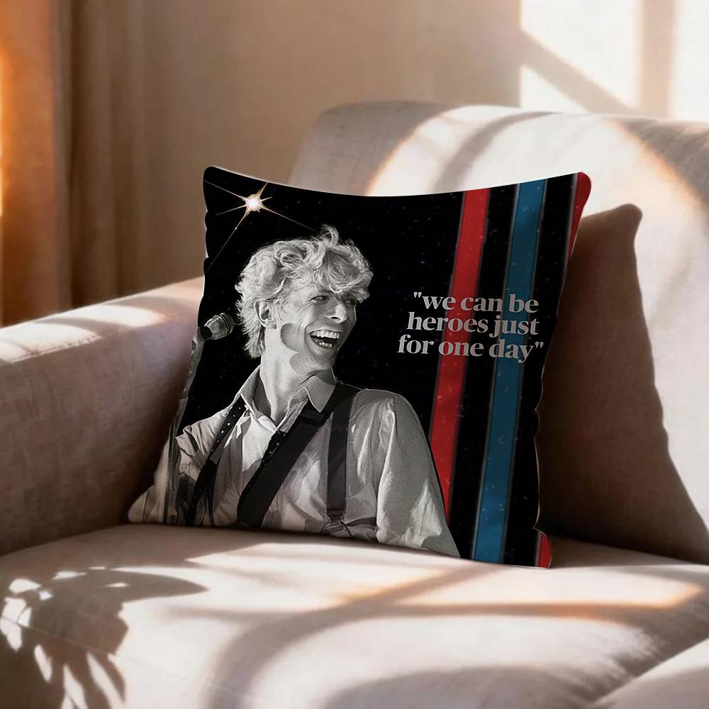 cool D-DavidS B-BowieS Pillow Case Pattern Printed Pillowcase For Living Room Sofa Cushion Cover