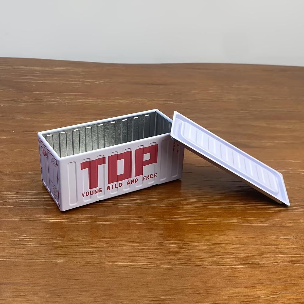 Retro Mini Industrial Style Stapelbare Aufbewahrungsbox, Kleine Multifunktionale Blech-Aufbewahrungsbox, Kreative Heimdeko Schmuckschatulle