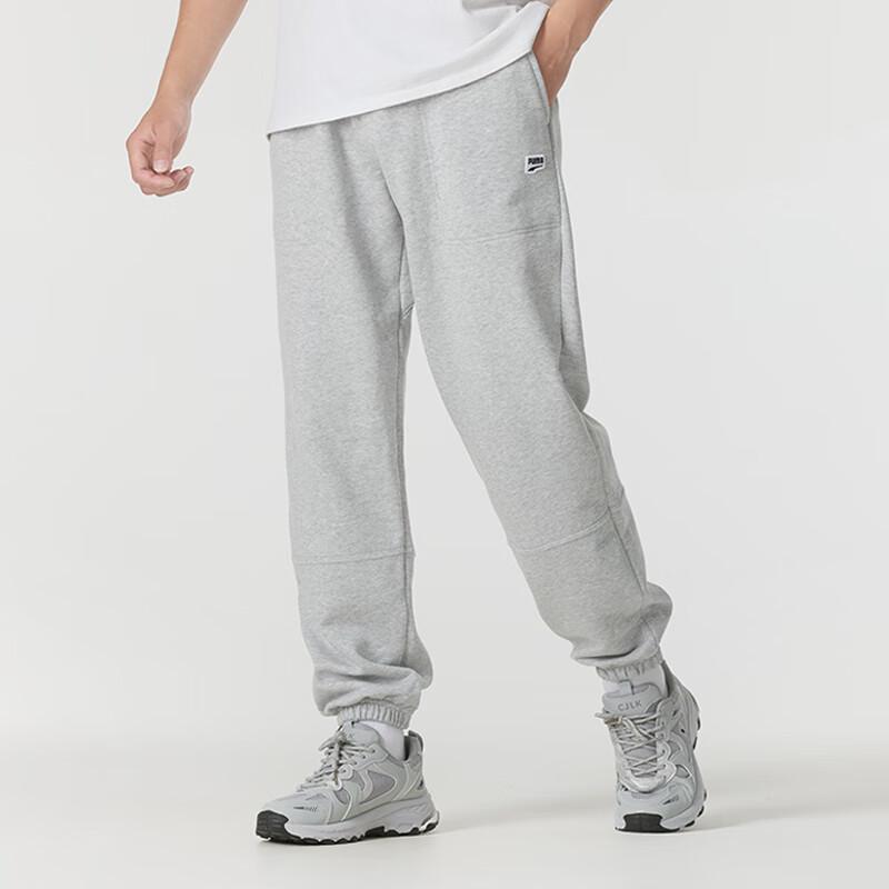 Puma Comfortable Breathable Fashion Casual Pants Unisex Bottoms Gray 629305-04