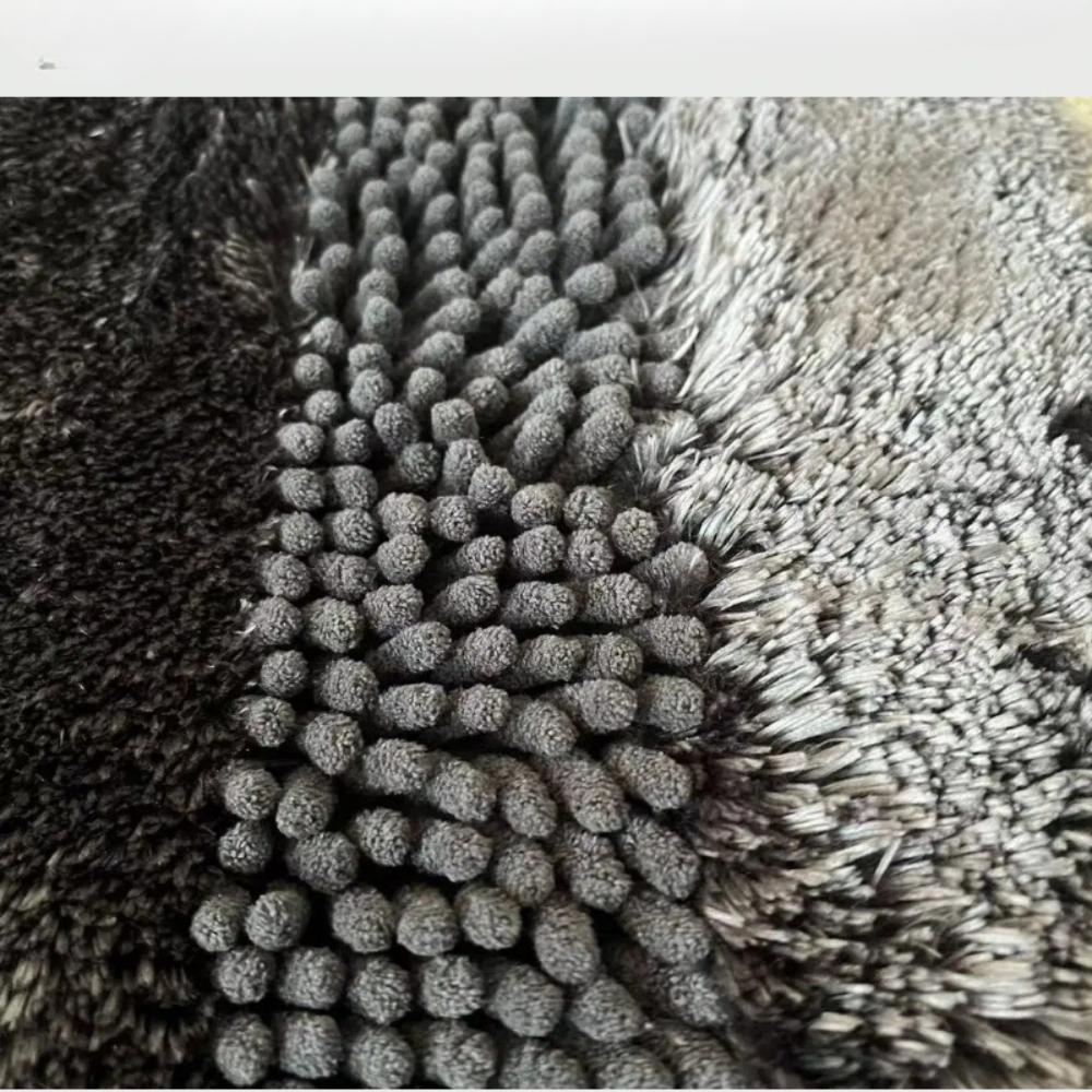 Chenille-Perlengarn-Badezimmer-Verdickungsmatte, rutschfeste Badteppiche im Waschbecken, Badewannen-Seitenbodenteppich, Duschraum-Fußmatte, Memory Foam 3D-Pad