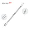 Stainless Steel Double-Ended Cuticle Pusher for Nail Art and Manicure