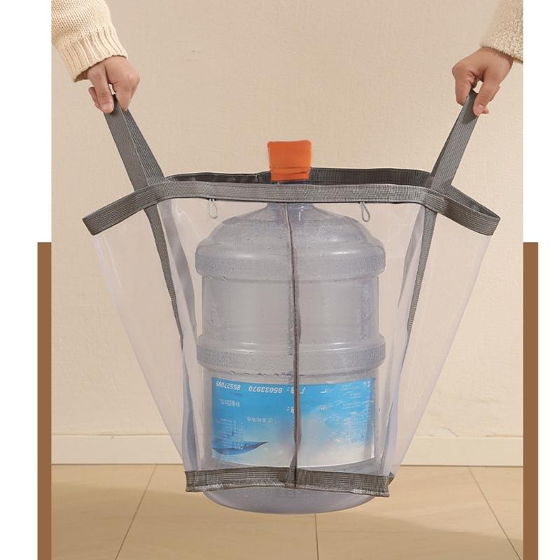 Foldable Large Capacity Clothes Storage Basket with Breathable Nylon Meshes for Home Organization Space Saving and Odor Prevention Ideal for Families