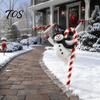 Xmas Lawn Decorations Christmas Garden Stake, Santa Claus Snowman Nutcracker Trumpet Angel Yard Signs Art, Acrylic Festive Sign for Outdoor Courtyard