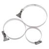 Adjustable Stainless Steel Duct Clamps Hose Clamp Pipe Clamp Air Ducting Clamp Worm Drive Hose Clamp 50/75/100/150/200mm