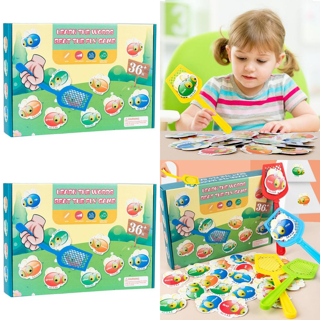 Learning Flashcard Game For Kids With Fly Swatting Fun Educational Toy For Early Development