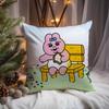 Kawaii O-Opanchu Usagi Kissenbezug Premium Komfort Wendbare Kissenhülle -Zwei in Einem Design für Jeden Raum & Autoinnenraum
