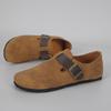 2026 Soft-soled Men's Slip-on Shoes, Thin Retro Birkenstocks, Couple Style with Heel