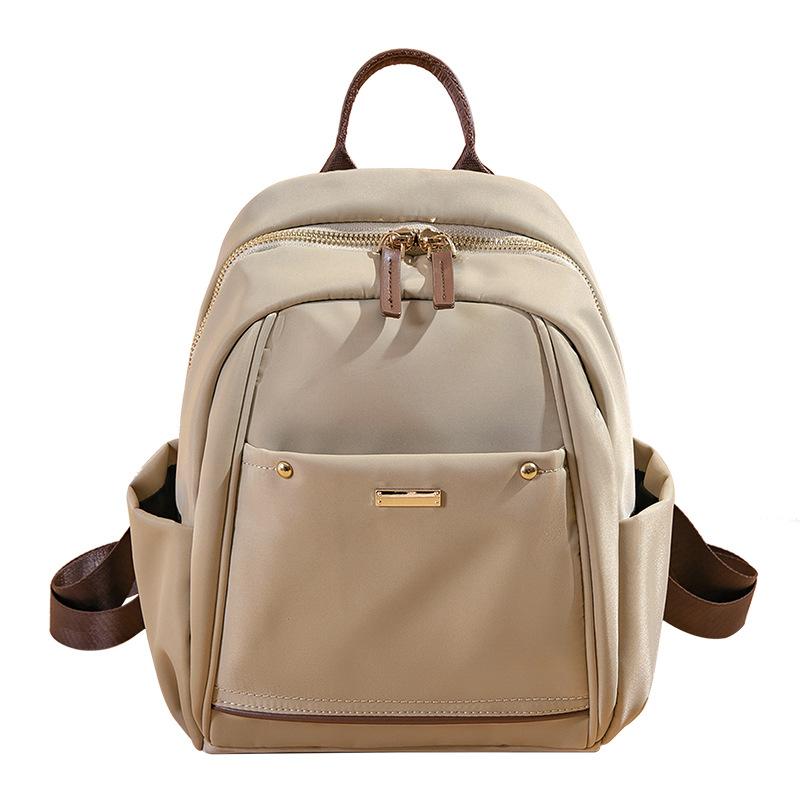 Junior High School Students Backpack New Korean Version of Macaron High School Students School Bag Waterproof Nylon Travel Ladies Backpack