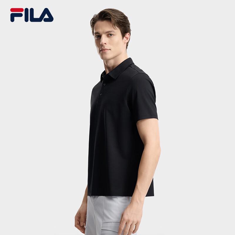 FILA Men's Knit Short Sleeve Polo Shirt