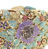 Flower Bags Crystal Clutch Evening Purse WHTUOHENG Women Diamond Rhinestone Handbags Formal Wedding Party Purple/Blue/Gold Bags