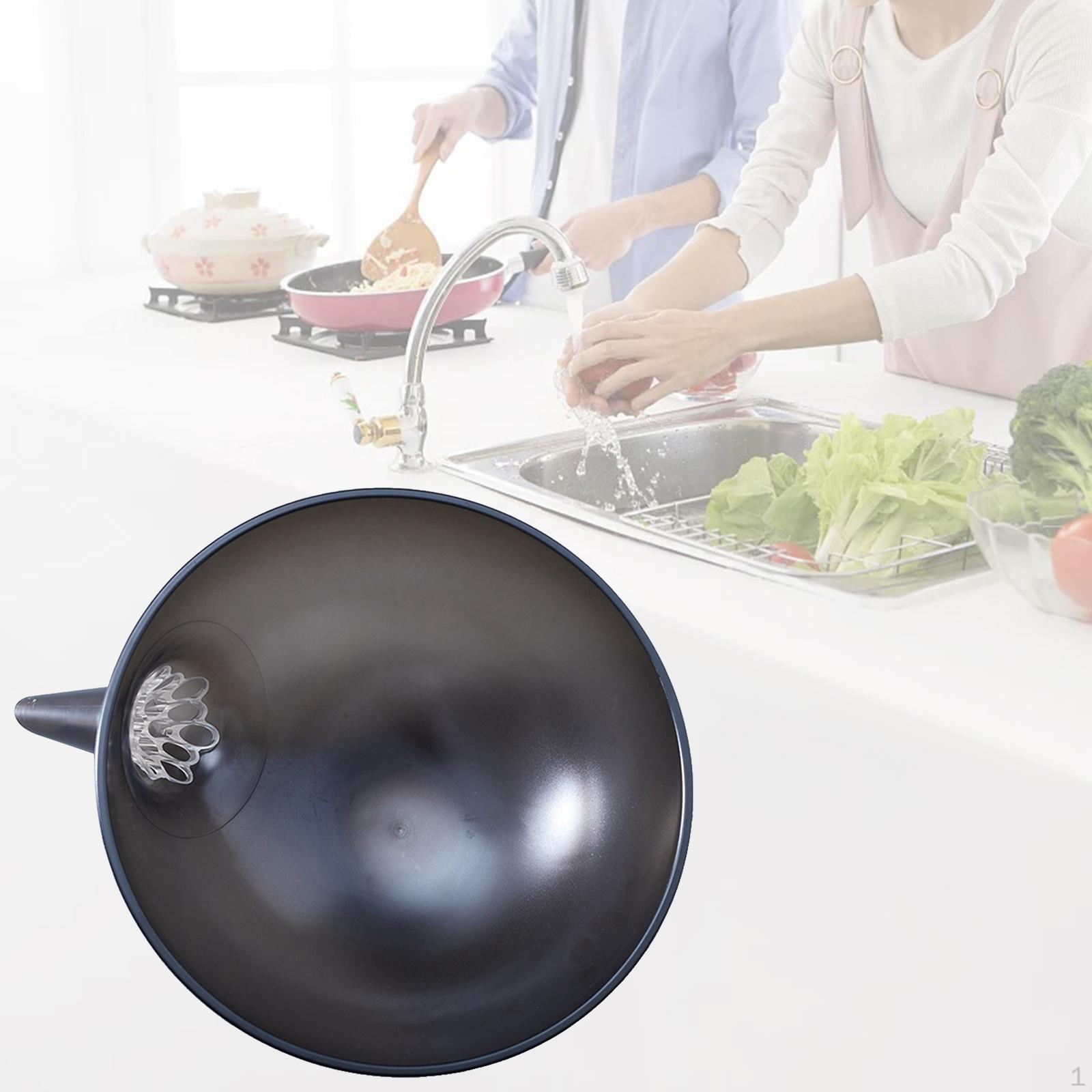 

Kitchen Colander Bowl Fruit Vegetable Wash Drainer Basket with , 23.6cm сірий колір