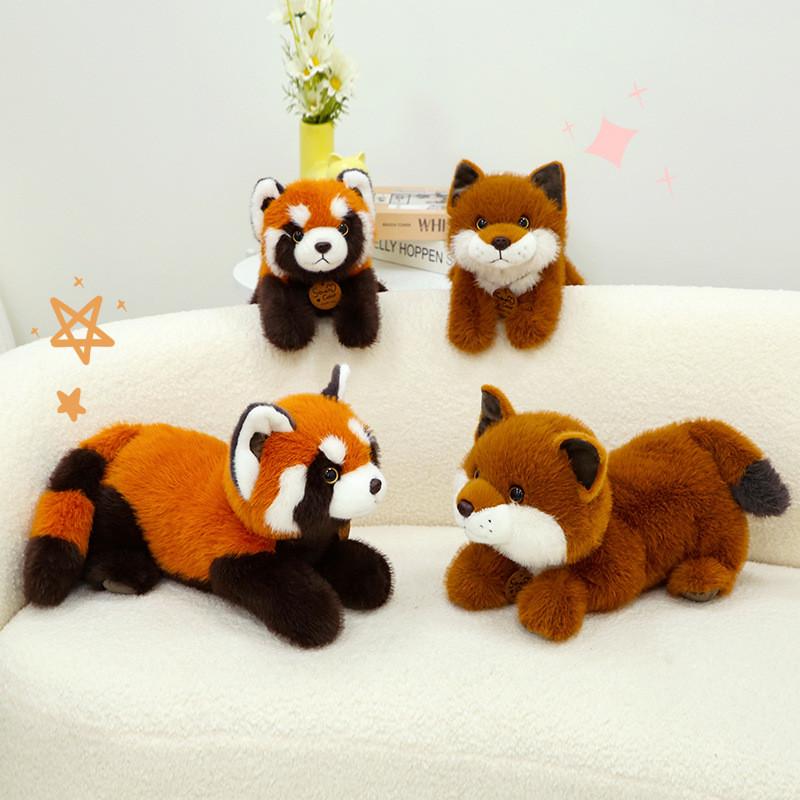 Fox Raccoon Plush Toy Cartoon Animal Stuffed Doll Room Decoration Gift Kids