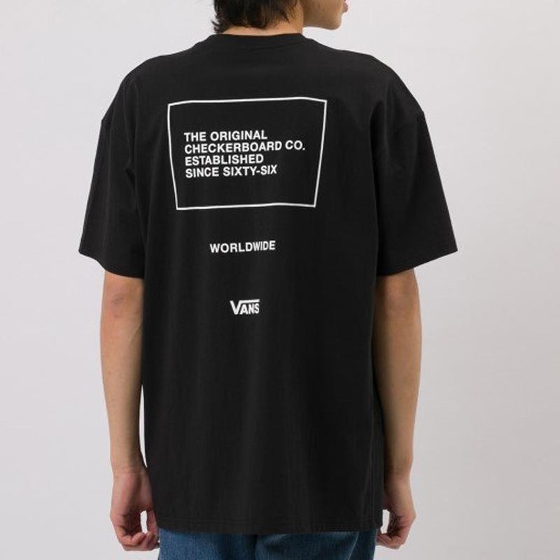 Vans Letter Print Casual Short Sleeve T-Shirt Men Tops Black VN0A4MLWBLK
