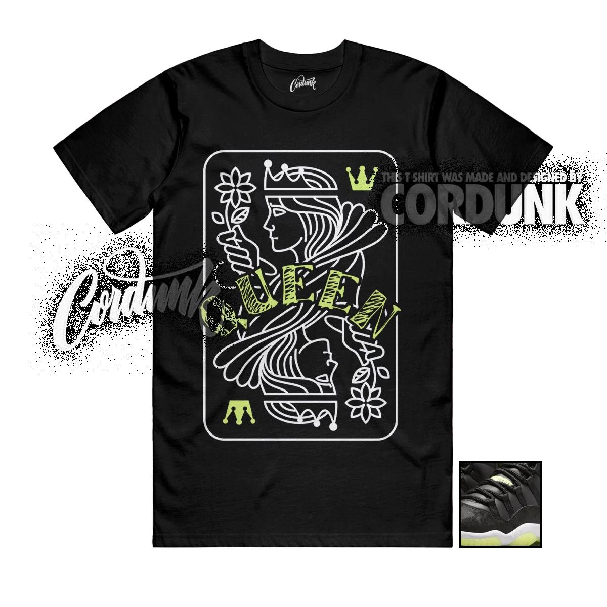 

11 Inner Beast GS Barely Volt Dark Raisin White Black T Shirt Match QUEEN S