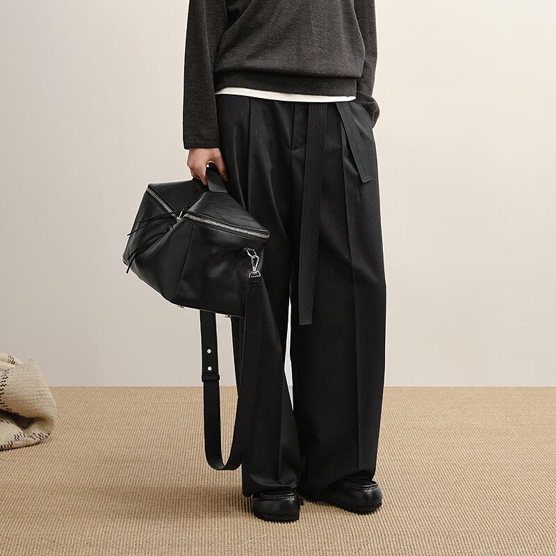 LESS 2025 Winter Collection Straight-Leg Wool Trousers