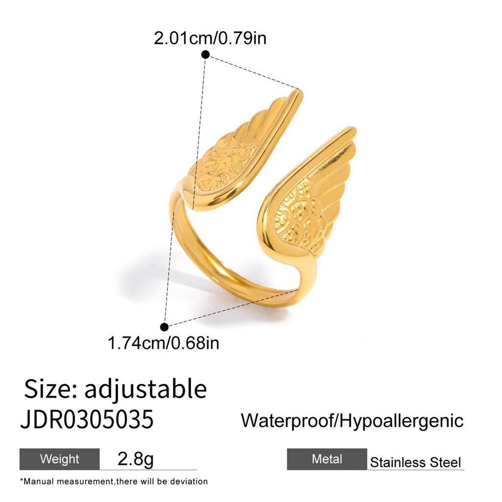 Uworld Minimalist 316L Stainless Steel INS Ring High Quality Waterproof Charm Metal Gold Silver Color Fashion Finger Jewelry